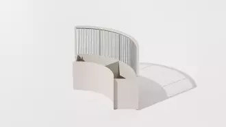 Zahradní zakulacený velký květináč s podpěrou LILIA