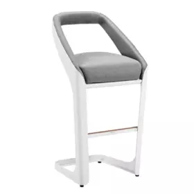 Zahradní barová židle ONDA WHITE GREY